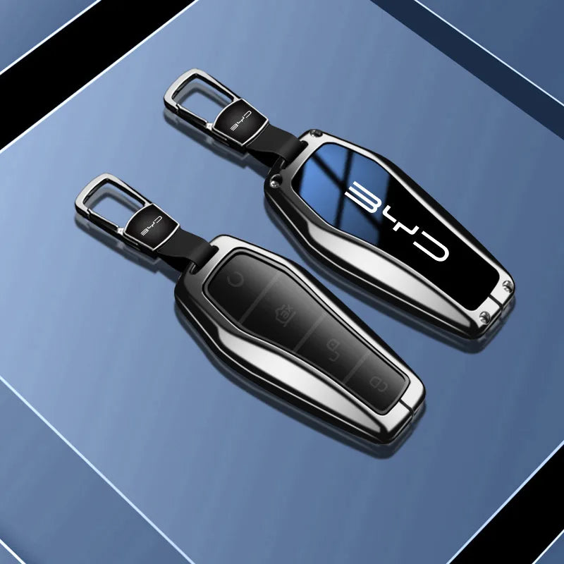 Car Remote Key Case Fob Cover Holder Shell Bag for BYD Song Plus Atto 3 Han EV Tang DM Qin Seal Dolphin Keychain Accessories
