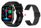 ET580 Smart Watch Men 2.04inch AMOLED Large Screen Bluetooth Call ECG Blood Pressure Oxygen Health Monitor SOS Smartwatch