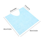 25 Pcs Disposable Toilet Mat Non-slip U-shaped Toilet Training Rug for