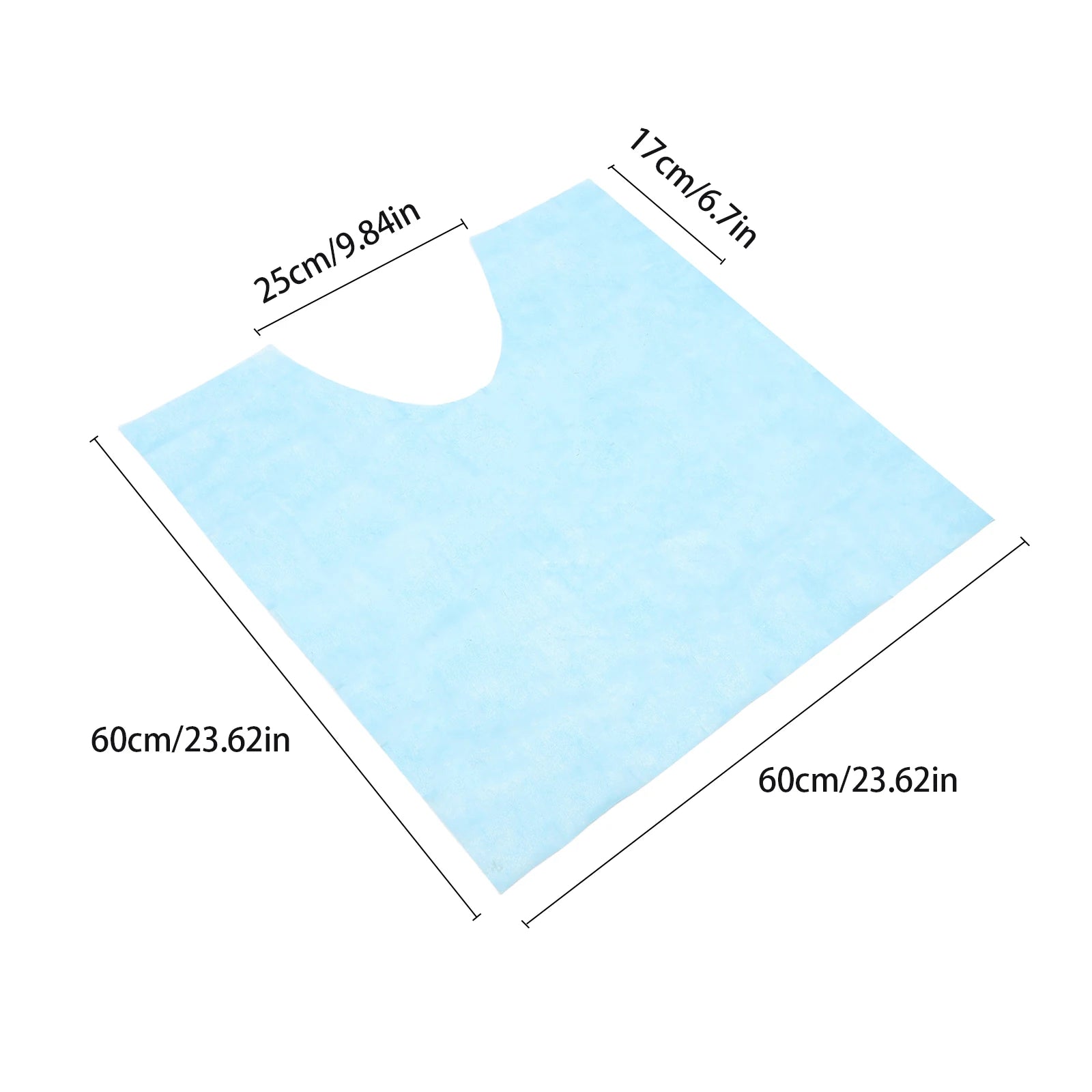 25 Pcs Disposable Toilet Mat Non-slip U-shaped Toilet Training Rug for