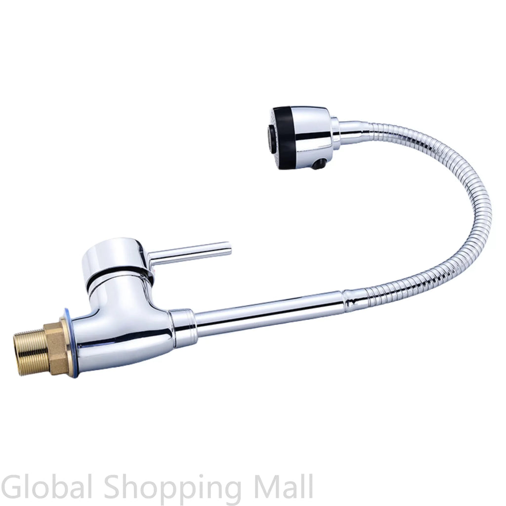 360 Degree Rotatable Faucet Bendable Hot And Cold Water Faucet Single Handle Hot and Cold Water Tap Vanity Vessel Water Mixer