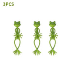 Creative Frog Plant Stand Cute Frog Flower Pot Hugger Plant Climbing Fixture Clips Planter Stake Decor Garden Climbing Branch
