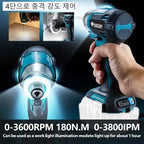 Electric Goddess 1800rpm DTD173 Cordless Impact Driver 180Nm Brushless Motor Electric Drill Wood/Bolt/T-Mode For Makita 18V