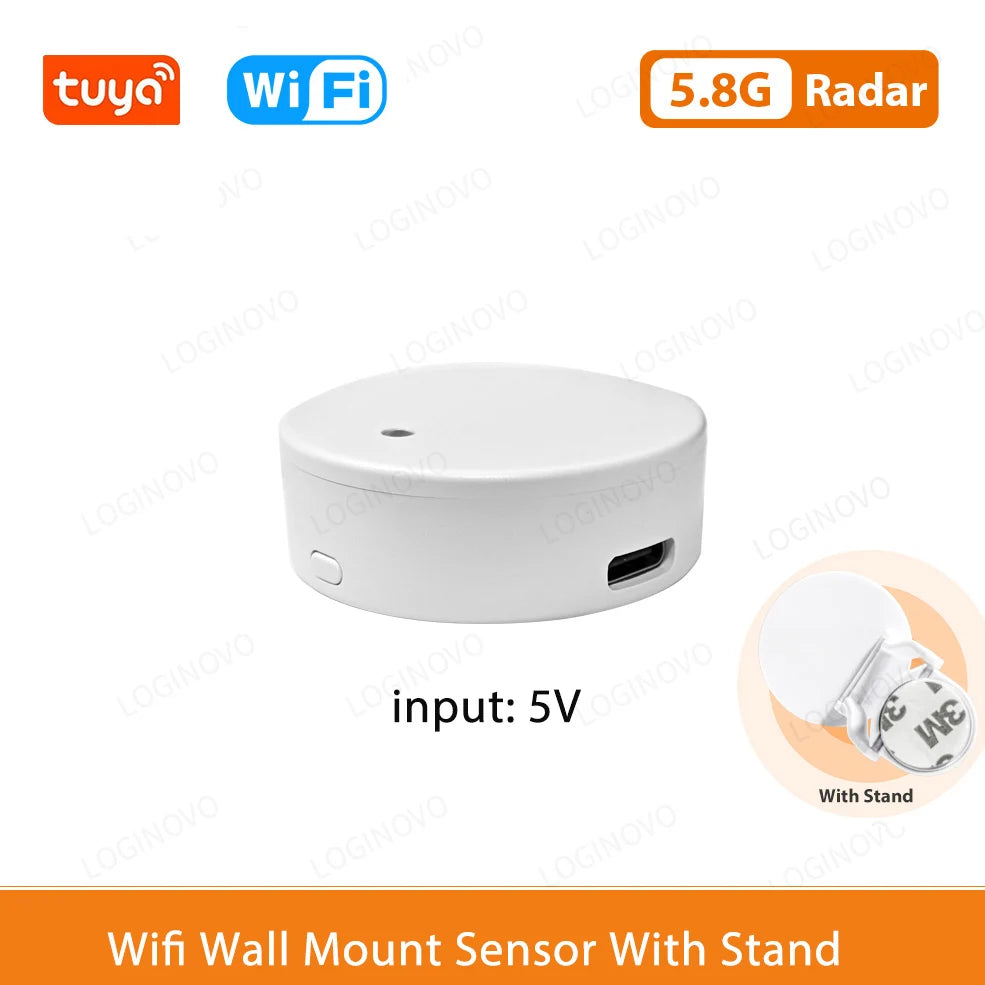 Smart Life Zigbee Human Presence Detector Tuya Wifi MmWave Radar Pir Montion Sensor With Luminance Detection For Smart Home