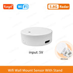 Smart Life Zigbee Human Presence Detector Tuya Wifi MmWave Radar Pir Montion Sensor With Luminance Detection For Smart Home