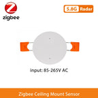 Smart Life Zigbee Human Presence Detector Tuya Wifi MmWave Radar Pir Montion Sensor With Luminance Detection For Smart Home