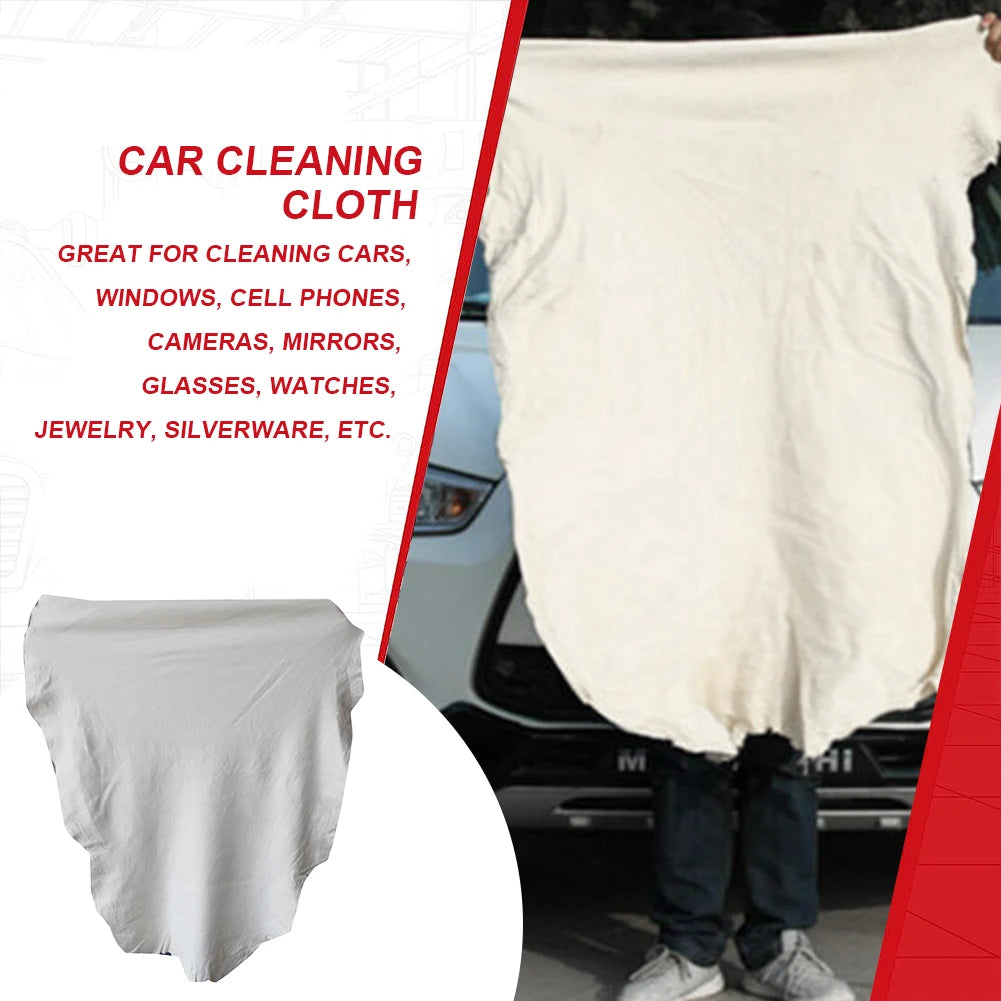 Absorbent Drying Towel Chamois Leather Large Soft Cloth Natural Car Wash Cloths Elastic for Car Washing Maintenance