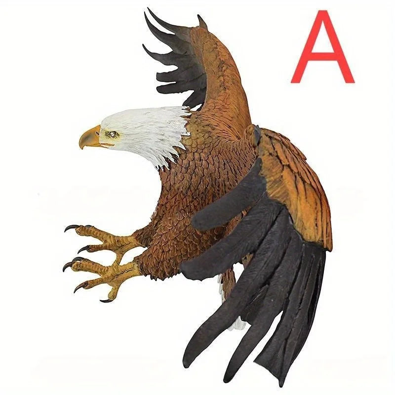 1pcs Eagle Wall Sculpture Resin Animal Hanging Ornament Eagle for Garden Home Decor Craft Gifts Figurines Small Eagle Flying