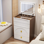 Cream wind flip dresser bedroom simple modern small apartment 60cm Internet celebrity 50 bedside table integrated makeup table
