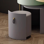 leather lint Dresser storage cabinet integrated cabinet Dressing table Makeup vanity Equipped with Bluetooth speaker stool LED