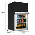 210D Oxford Cloth Outdoor Refrigerator Cover Outdoor Equipment Protection Convenient Storage Options Enhanced Airflow Design