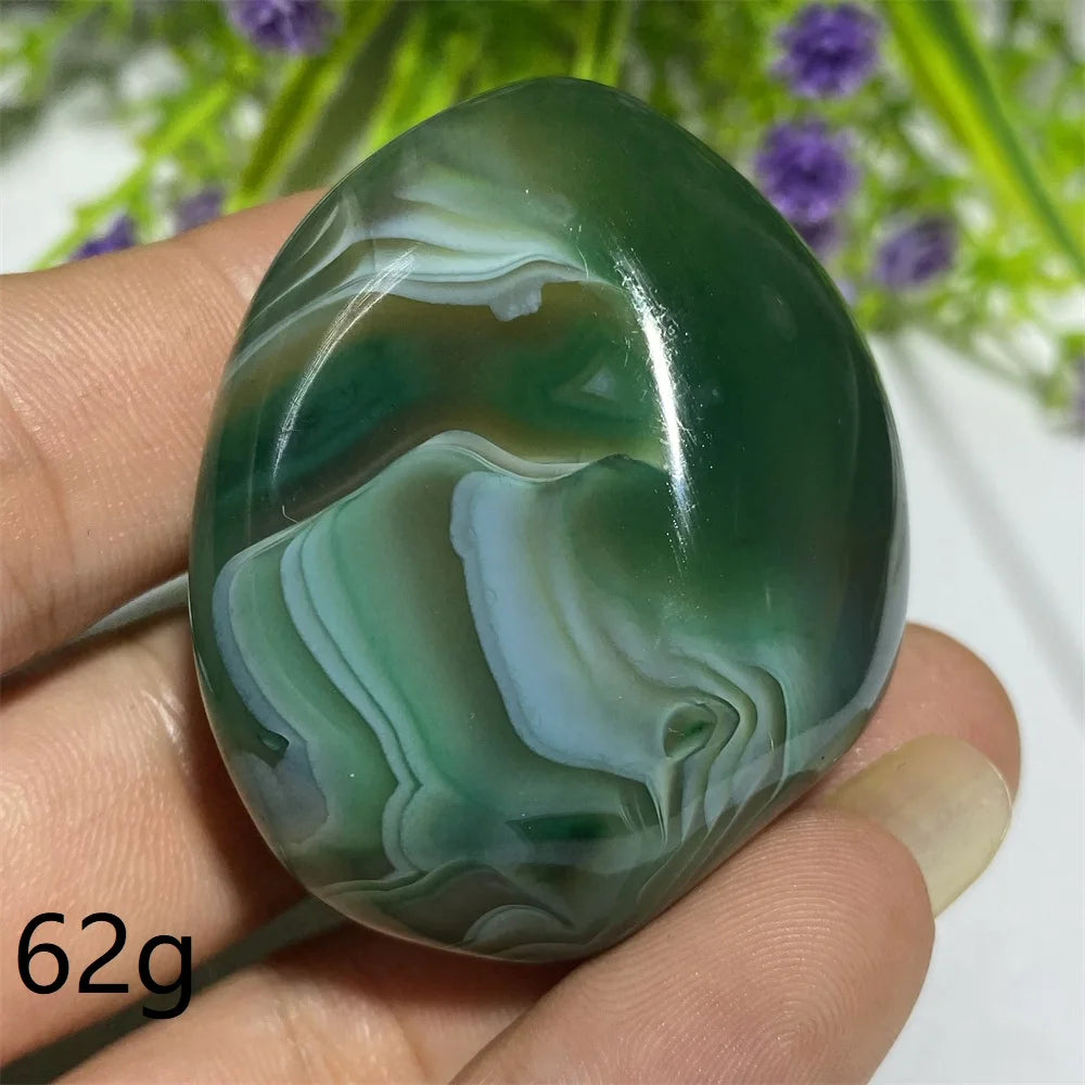 Green Agate Natural Irregular Playthings Small  Stone Healing Crystals Quartz Mineral Craft Decor Accessories Gift