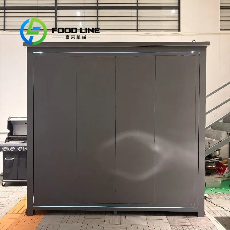Outdoor Bbq Kitchen With Storage Shed Combo Integrated Solution For Cooking Dining And Storage Needs