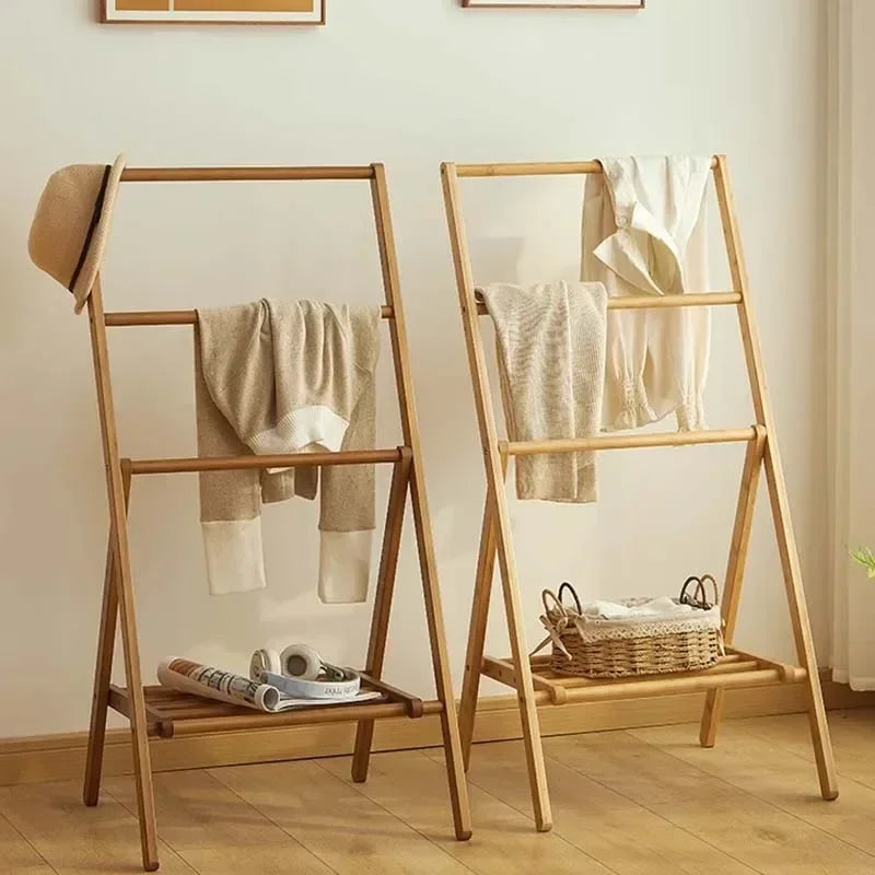 Bedroom Coat Rack Next To Bed Clothes Artifacts Bed Floor Hanger Foldable Coat Rack Bathroom Towel Rack Clothes Rack Stand