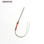 SNDHEATER 1pc Threaded Cartridge Heater 304 Stainless steel Heating Rod DN6 G1/8 10mm BSP Thread 6x50-200mm Tube 12V/24V/36V/48V