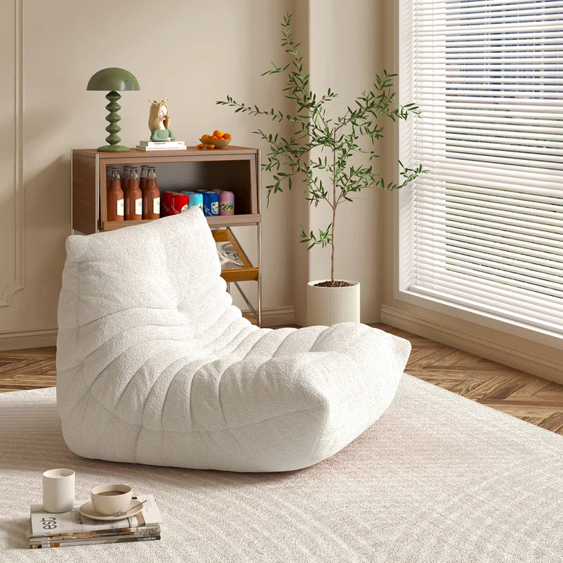 Designer Caterpillar Reclining Sofa Modern Minimalist Balcony Leisure Chair Dual Lounger Can Lie Flat Living Room Reading Sofa
