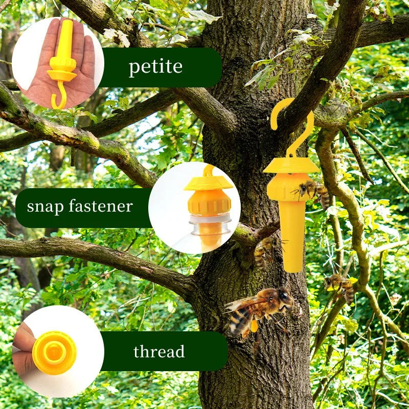 1/20pcs Garden Plastic Fruit Fly Trap Killer Anti Pest Insect Wasp Control Attracting Trapping Drosophila Hanging Trap Catcher