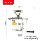 XEOLEO Manual oil press Food grade stainless steel oil press Peanut/Nut/Seed Household oil press