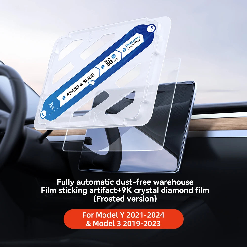 YZ Tempered Glass Screen Protector For Tesla Model 3 Y Center Console Anti Glare HD Film Protection Screen Protecto Accessories
