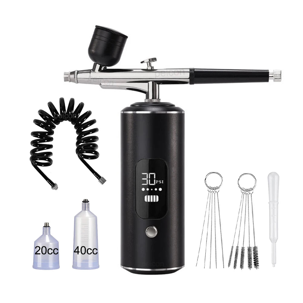 Airbrush Nail with Compressor Portable handheld Airbrush Painting Airbrush Spray Tool for Painting Nails Cake Tattoo Makeup