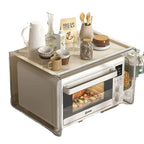 Stainless Steel Kitchen Electric Oven Stand Multi-Function Countertop Organizer Microwave Storage Rack Rice Cooker Support