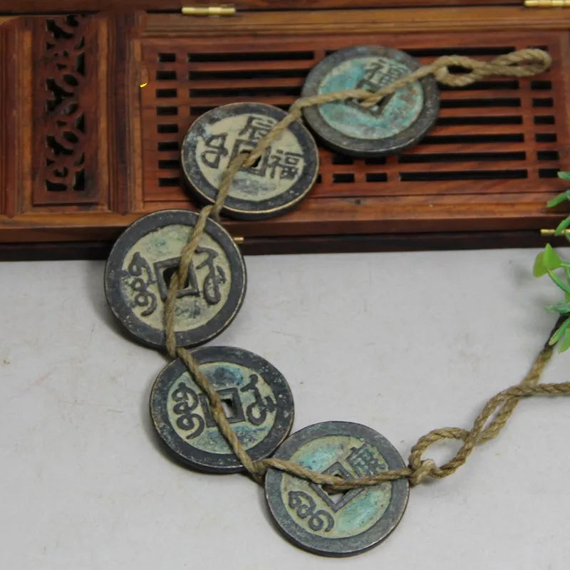 Chinese Ancient Coins Bronze Coins Pure Copper Five Emperors' Money