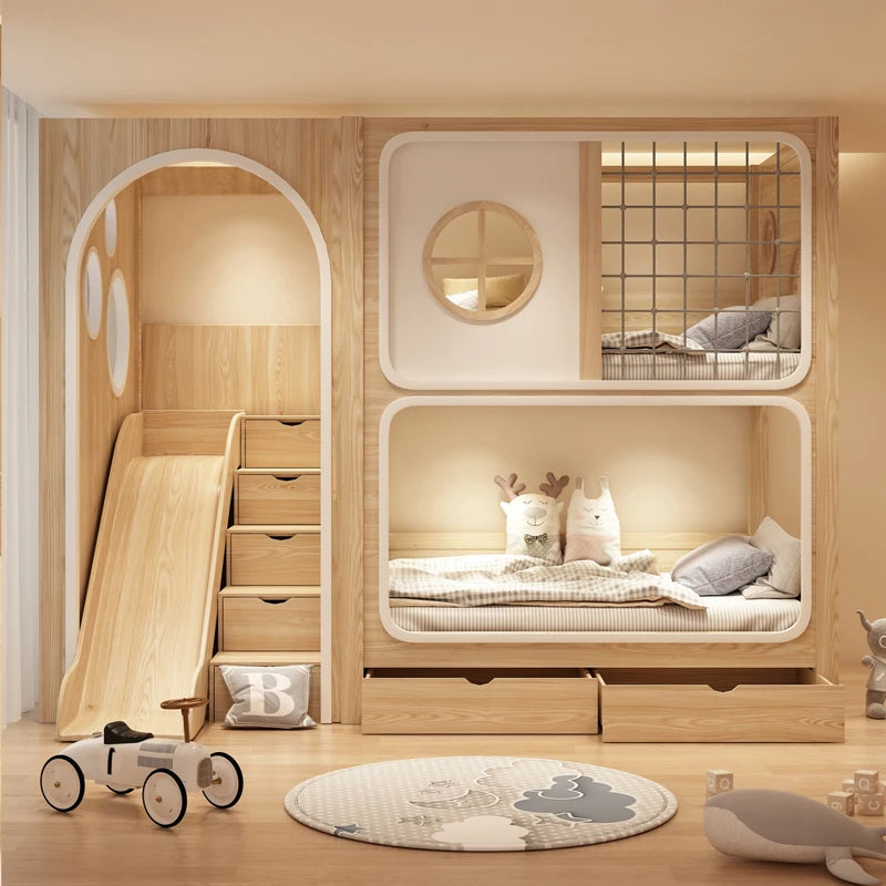 Kids Bed Kids Bedroom Furniture Children's Family Girl Beds Letto Bambini Children's Montessori Bed Wood Children's Bed