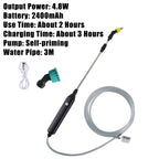 Electric Sprayer Automatic Spray Gun Garden Plant Mister USB Rechargeable Irrigation Tools Watering Can 5L Bucket Optional