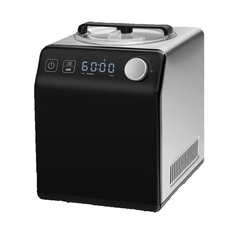 SucceBuy Upright Automatic Ice Cream Maker with Built-in Compressor 2 Quart No Pre-freezing Fruit Yogurt Machine 4 Modes