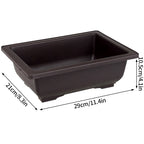 Rectangular Flowerpots Plastic Bonsai Plants Pot Square for Flower Balcony Garden Yard Landscape Bonsai Pot Trays Home Decor