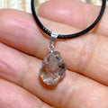 Natural Crystal Herkimer Diamond Pendant Hang Stone Gemstones Mineral Energy Reiki Home Decorations Gift Ore Crystals