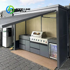 Complete Outdoor Kitchen Set With Multi Function Cabinets Ideal For Backyard Patio BBQ And Outdoor Cooking Entertainment Area
