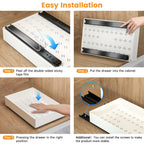 Punch-free Kitchen Pull-out Rack Pull-out Cabinet Storage Rack Under Sink Rack Pull Basket Drawer Kitchen Storage and Organizer