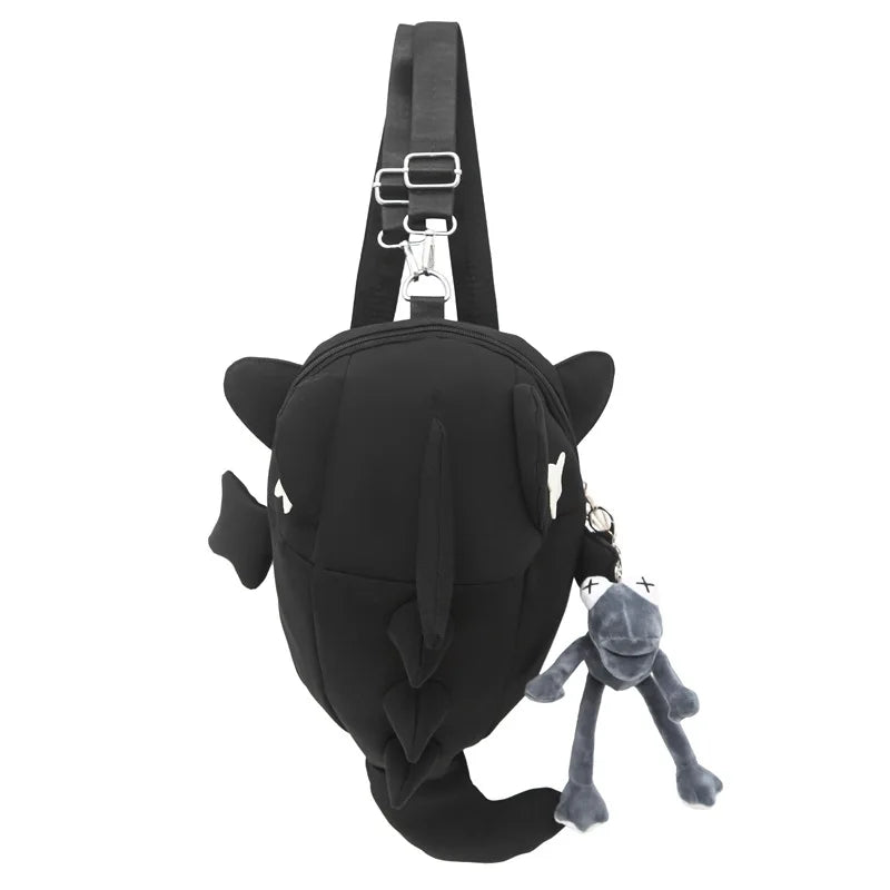 Shark Backpack for Men and Women, Trendy Brand, Niche Design, Personalized, Ugly, Cute, Creative Backpack