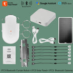 LifeLibero Tuya Smart Curtain Robot Bluetooth Curtain Motor Smart Life Fit to Electric Curtain Rail Track Rod I U Support Alexa