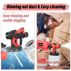 HILDA 1500W Electric Cordless Spray Gun HVLP Paint Sprayer For Makita 21V Furniture Coating Airbrush