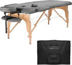 Professional Portable Folding Massage Table with Carrying Case - Burgundy