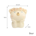Cute Animal Planter for Succulents Air Plants Funny Flower Pots Fairy Garden Decor Figurines Pencil Holder Home Table Decoration