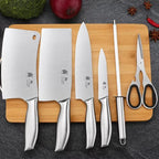 All steel knife set kitchen home professional chef knife knife with spatula spoon cooking tool combination, kitchen accessories