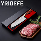 Japanese-style kitchen knife, kitchen cooking accessories, hand-forged stainless steel multi-purpose knife, gift box included