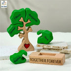 Wooden Family Tree Puzzle,Personalized Customized Free Engraving Custom Name Christmas Tree,Desktop Ornament Decorations Gifts