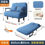 Modern folding sofa bed apartment small apartment simple single and double folding sofa with armrest