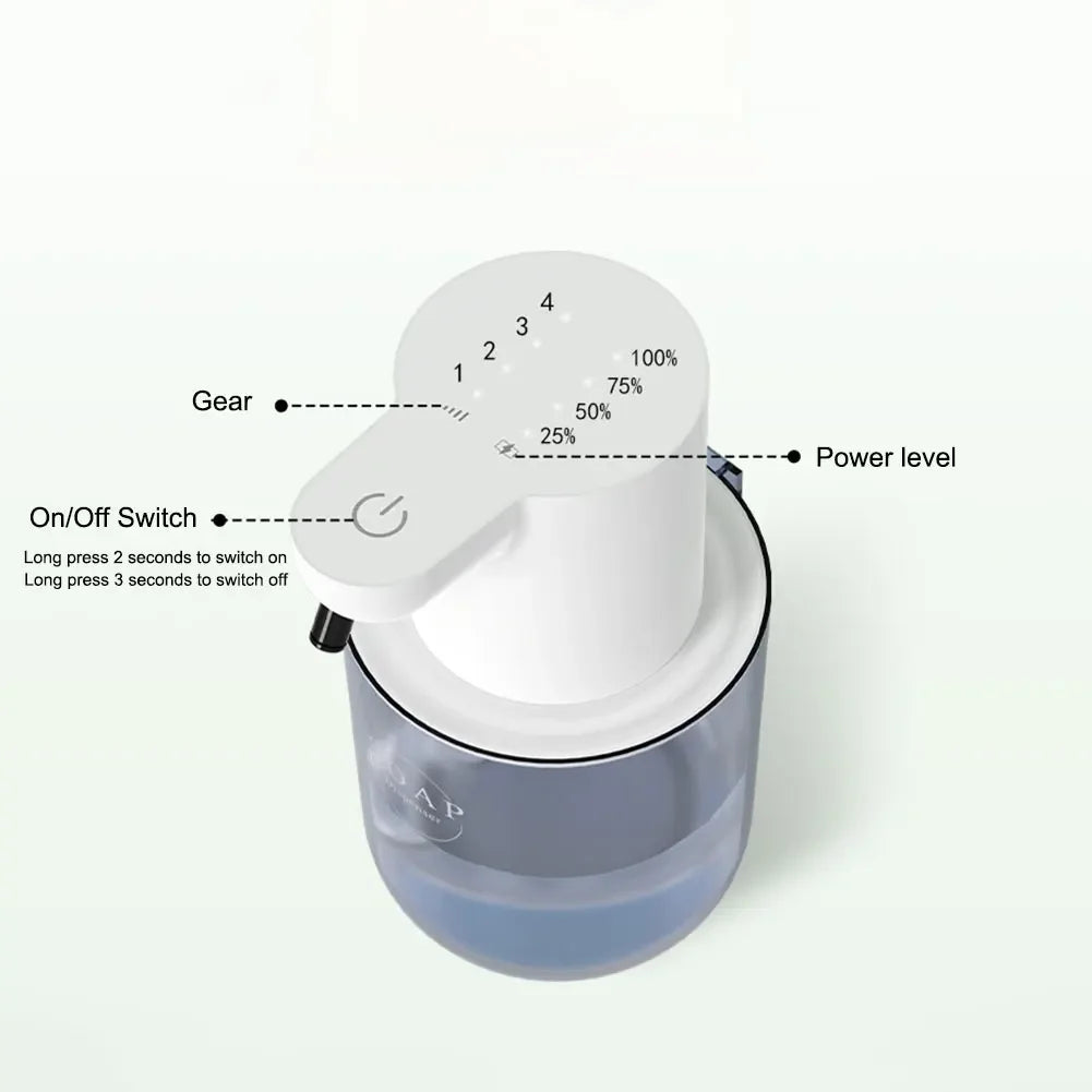 Xiaomi P3 400ML Automatic Foam/Gel Soap Dispenser 4 Gears Infrared Sensor Foaming Soap Dispenser IPX5 for Home Bathroom