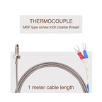 REX-C100 Digital PID Temperature Controller Thermostat SSR output Max.40A SSR Relay K Thermocouple Probe High Quality