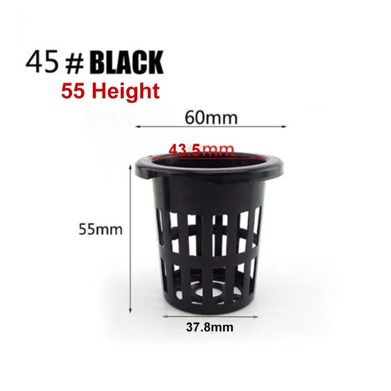 50pcs Hydroponic Soilless Mesh Net basket Plant veg Grow Nursery Cup Pot Sponge tray Aeroponic Veg Planter Clone Colonization q1