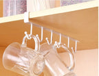 Storage Rack, Shelf, Hanging Hook, Organizer, Cupboard, Closet Hanger, Glass Mug Shelf Hanger Hook, Storage Holder, Kitchen