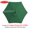 Parasol Replacement Cloth Outdoor Garden Banana Umbrella Cover Waterproof Sunshade Canopy For 6 Ribs/8 Ribs Parasol