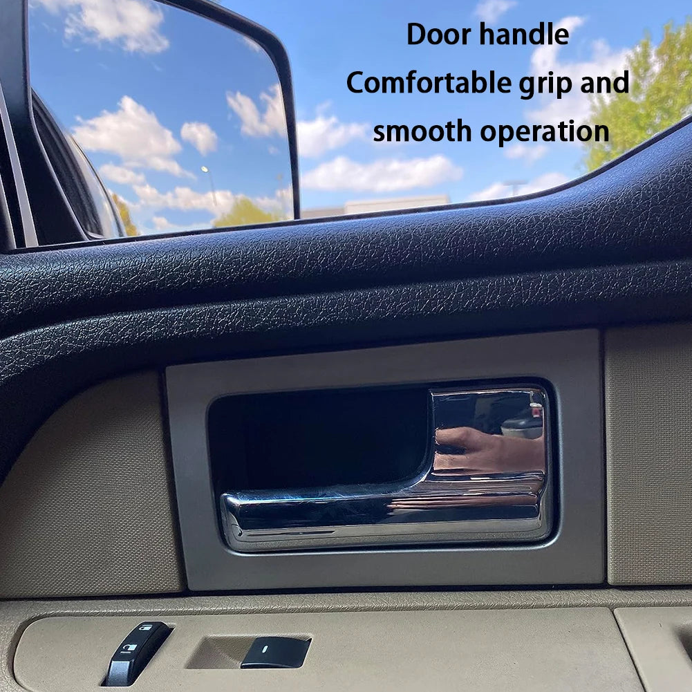 Chrome Inner Door Handle Replacement for Ford F150 2009 to 2014 Left and Right Side OE 9L3Z1522600CB
