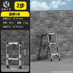 Telescopic ladder Multifunctional stainless steel herringbone walking ladder Folding lift straight ladder Thickened engineering