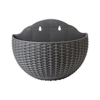 1PC Flower Pot Exquisite Wall-mounted Plastic Wall Hanging Basket Flowerpot For Outdoor Garden Balcony Planter Bucket Home Decor